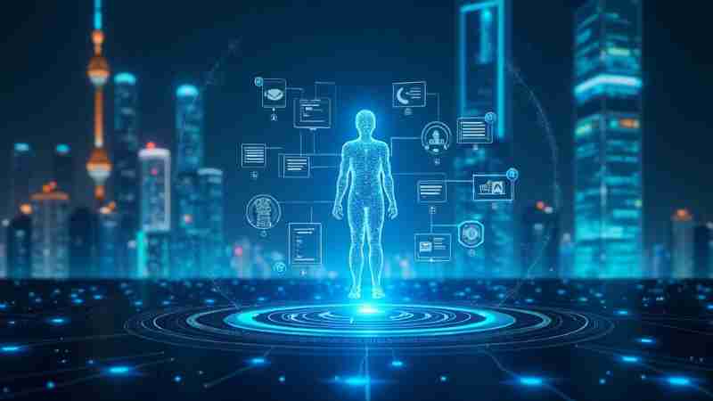 AI agents redefine software interaction in 2025, Concept art for illustrative purpose, tags: ki-agenten die 2025 - Monok